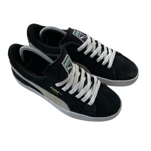 Puma Womens Suede Shoe Sz 5 Black Classic Athleisure Sneakers Travel